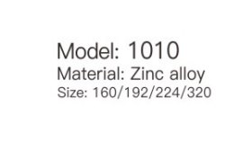 1010 zinc alloy cabinet handle size chart