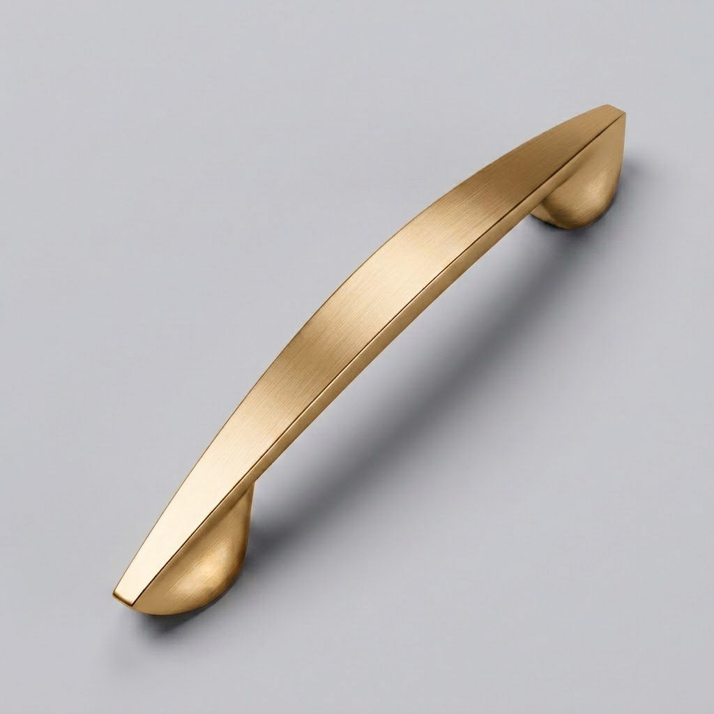 1011 zinc alloy cabinet handle in brushed gold finish