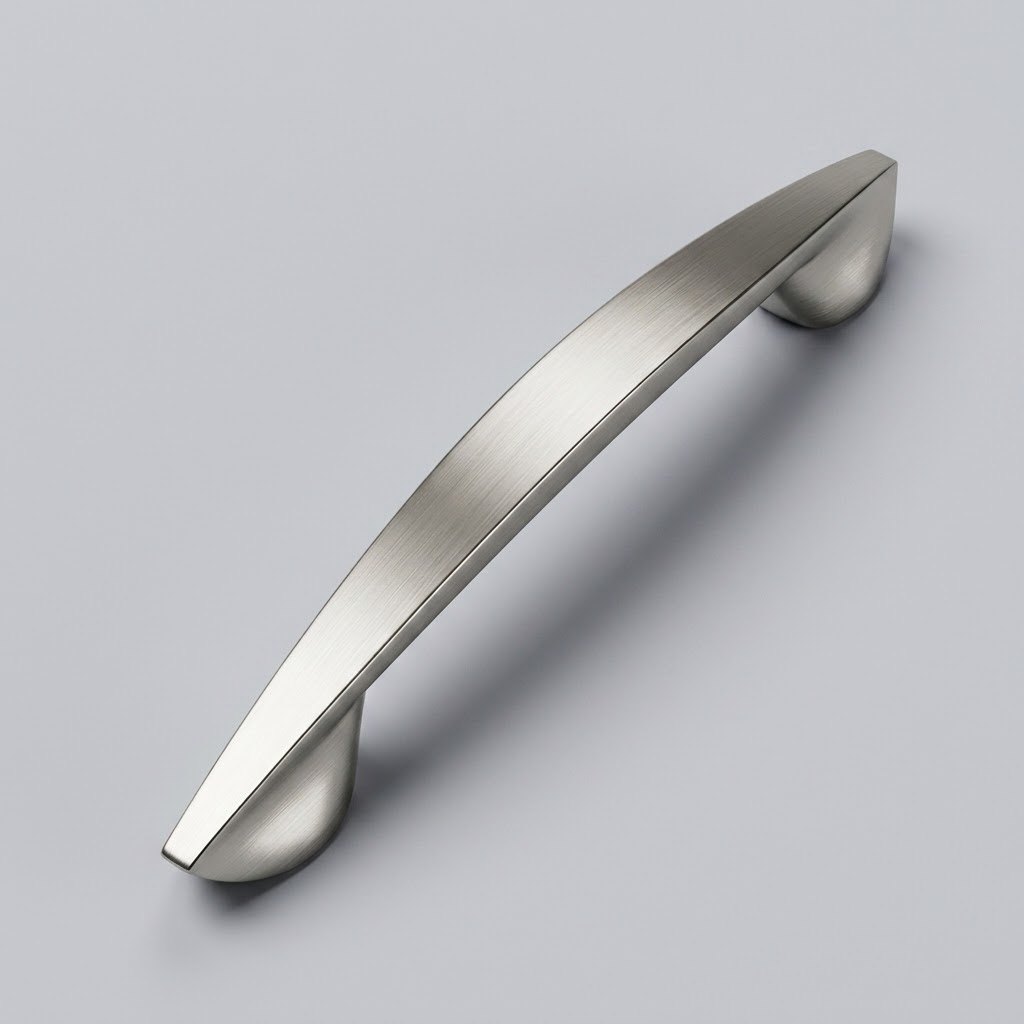 1011 zinc alloy cabinet handle in brushed nickel finish