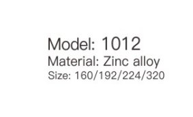 1012 zinc alloy cabinet handle size chart