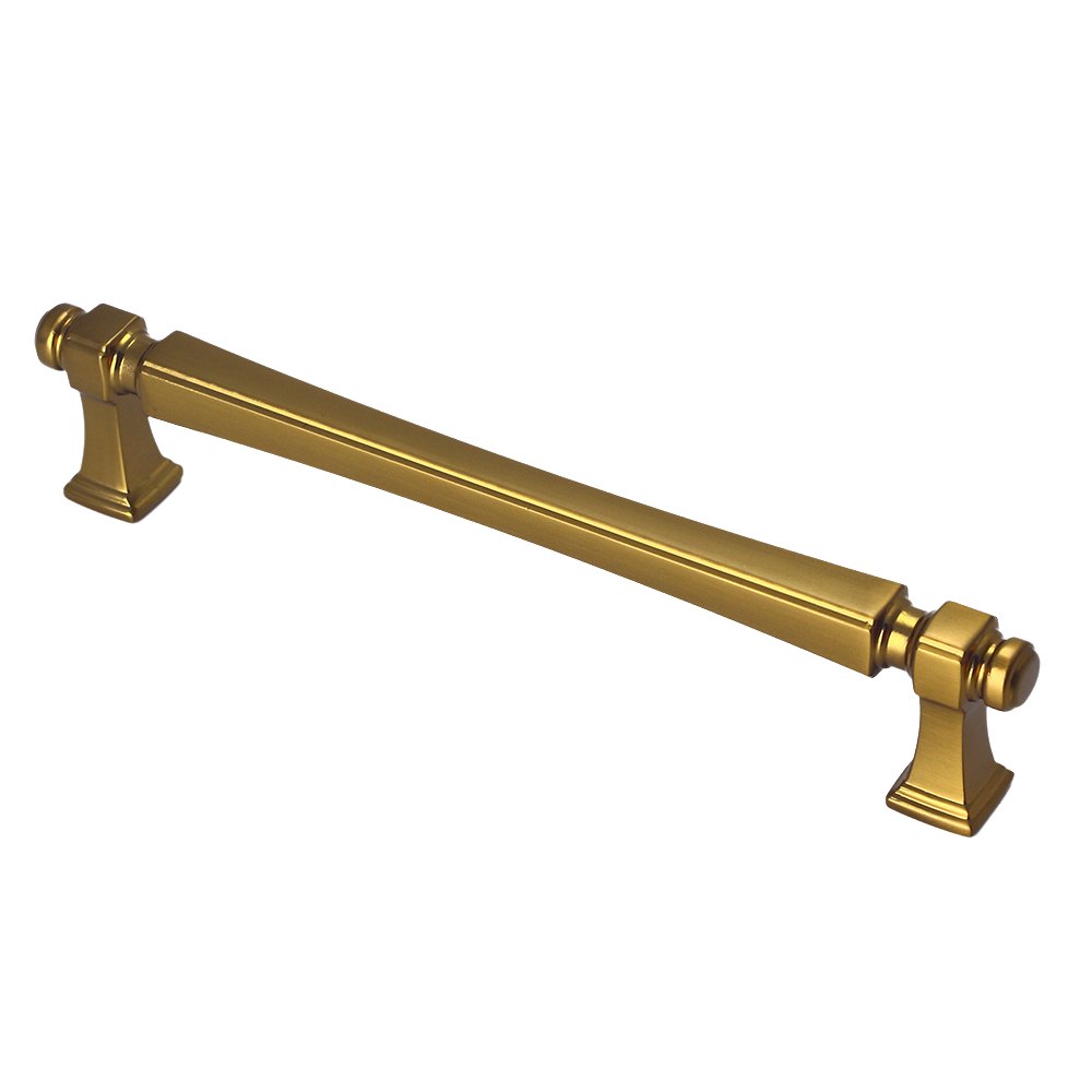 1950 die-cast aluminum cabinet handle in brushed gold finish