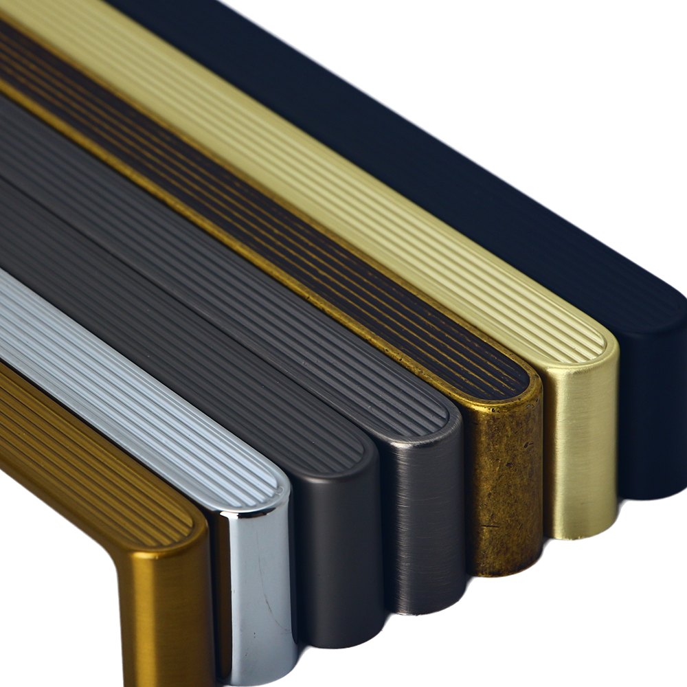 1952 textured groove bar handle angle view