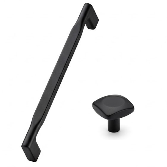1978 mellow bar cabinet handle in matt black finish