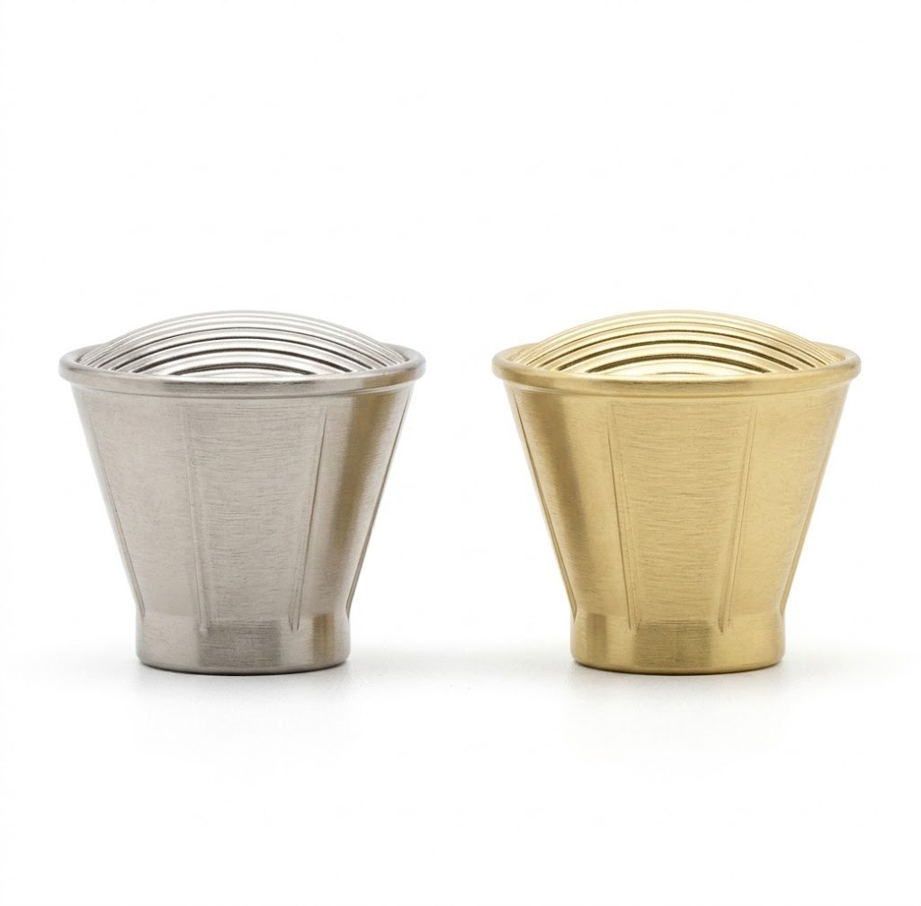 1982 round fluted cabinet knob