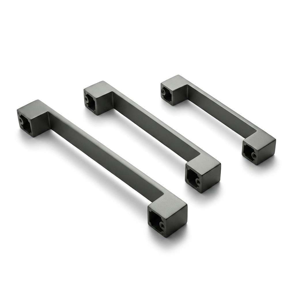 2003 die-cast aluminum cabinet handle in silver finish