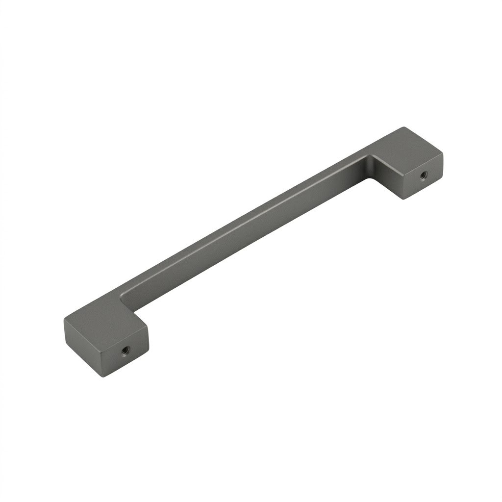 2004 die-cast aluminum cabinet handle in gray finish