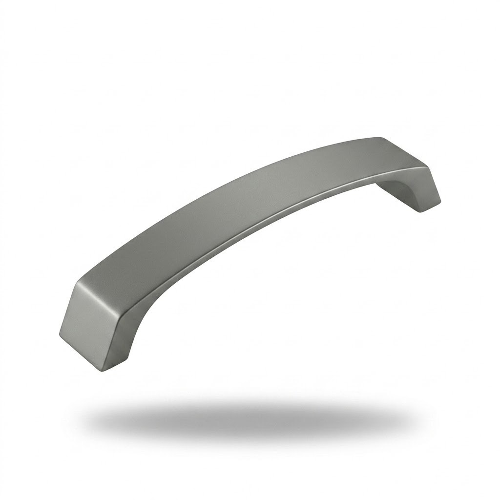 2015 die-cast aluminum cabinet handle in gray 2 finish