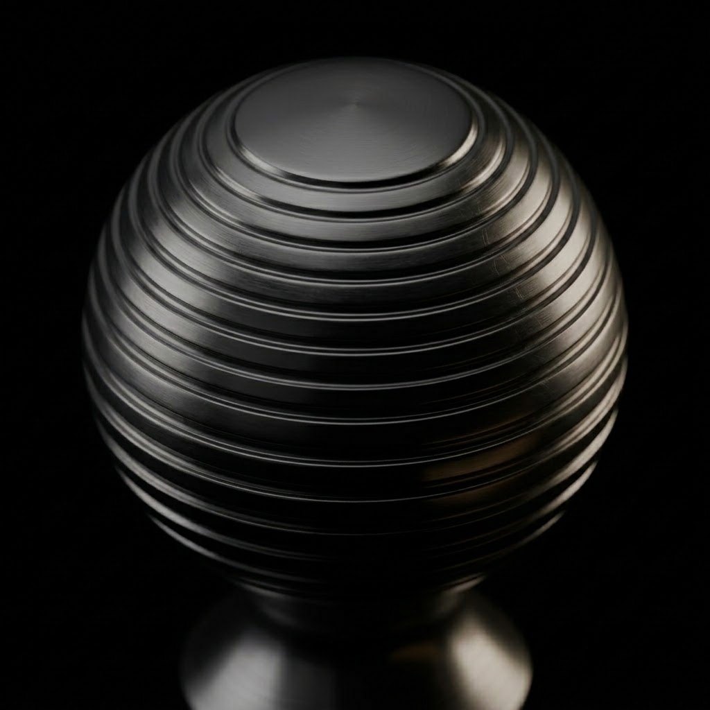 3045 die-cast aluminum cabinet knob in matt black finish