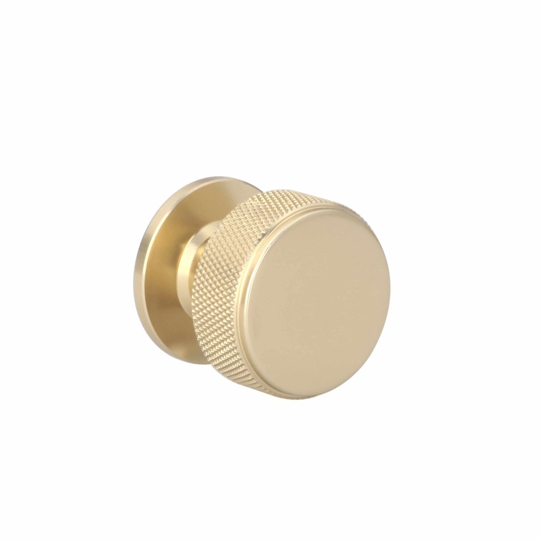 3233 knurled round cabinet knob in brushed gold finish