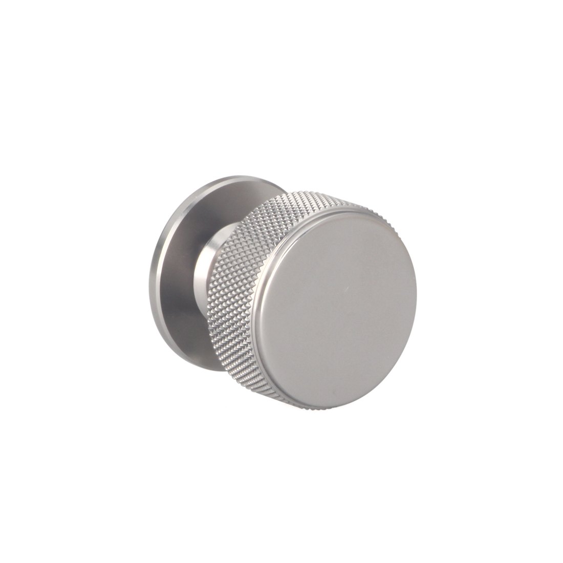 3233 knurled round cabinet knob in chrome plated finish