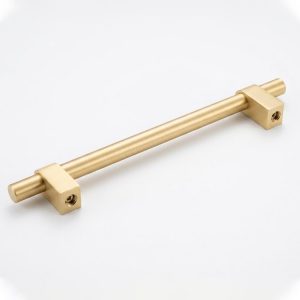3665 champagne gold T-bar cabinet pull in champagne gold finish