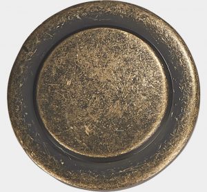 Antique yellow brass finish sample