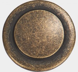 Barrel plating antique brass finish sample