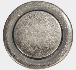Black antique silver finish sample