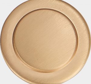 Matt brushed brass finish sample
