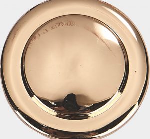 Rose gold finish sample