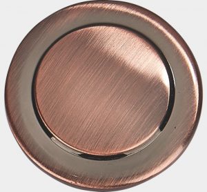 Shiny antique copper finish sample