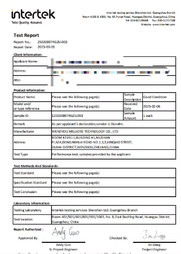 EU REACH compliance certificate