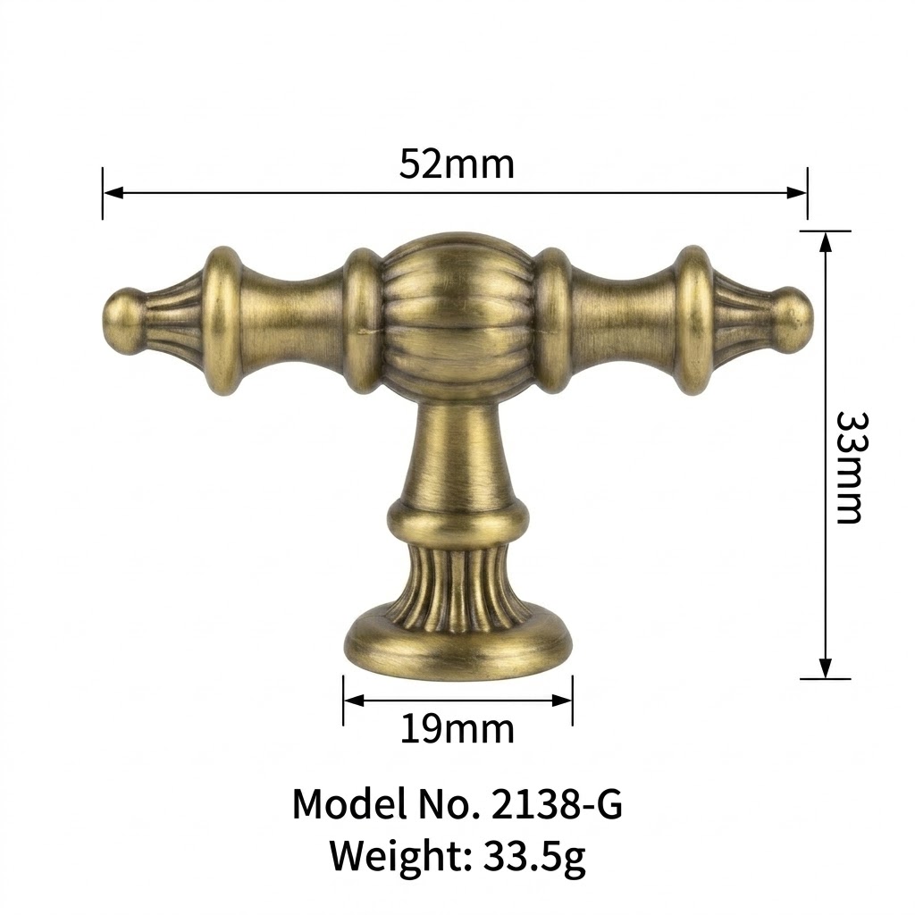 T-bar round knob