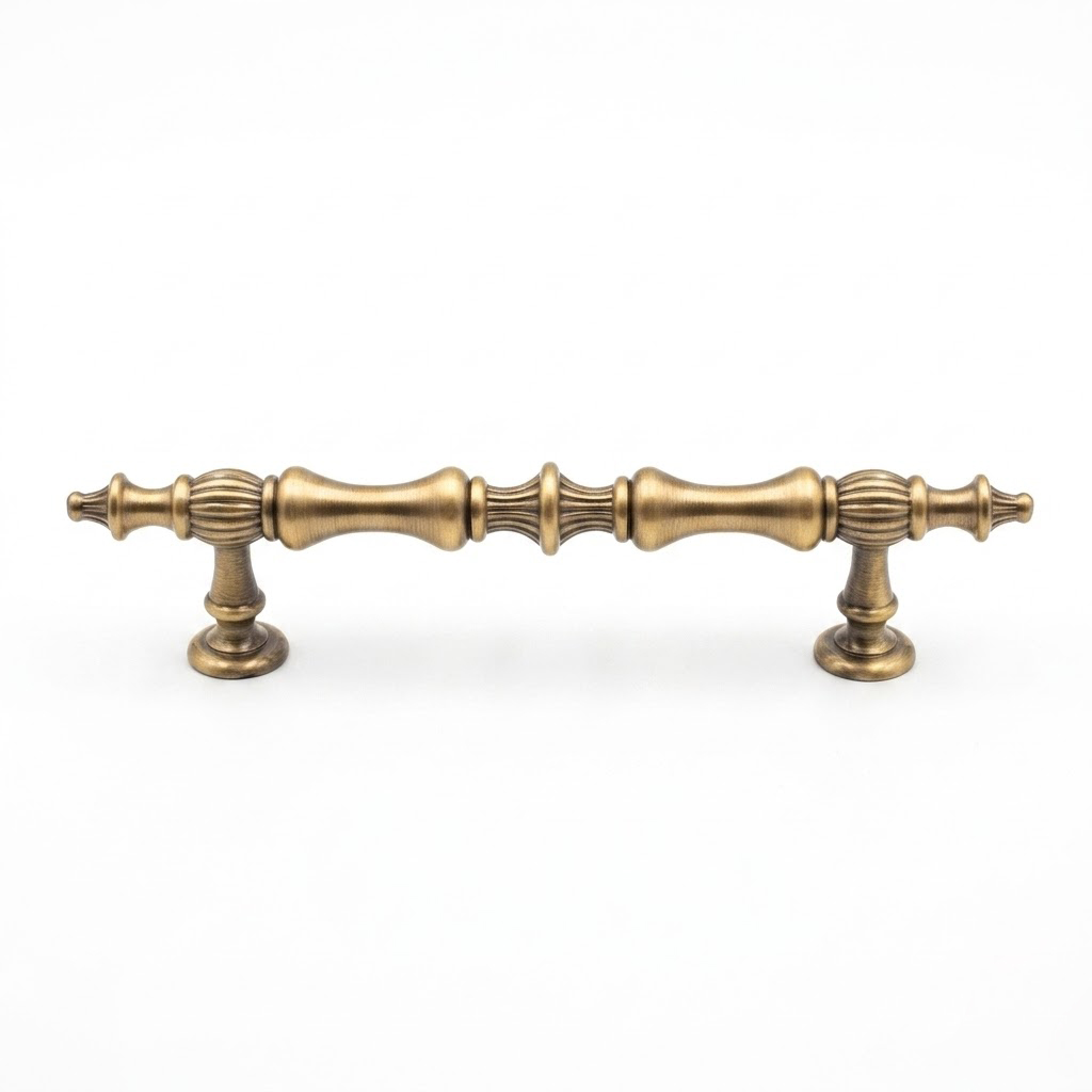 T-bar cabinet handle and round knob set